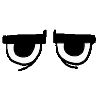 Eyes Seriously Sticker by Alex Strasser