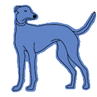 GreyhoundRescue greyhound rescue dog greyhound rescue greyhoundrescue Sticker
