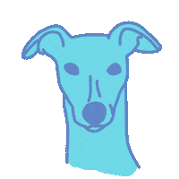 GreyhoundRescue greyhound rescue dog greyhound rescue greyhoundrescue Sticker