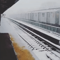 Bronx Residents Brave Snowstorm for Morning Commute