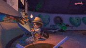 animation working GIF by Monchhichi