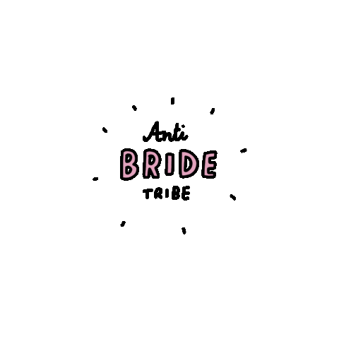 Rock N Roll Bride Sticker by Veronica Dearly