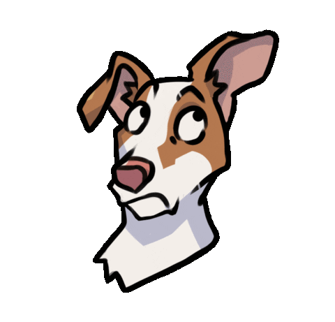 Luke Whippet Sticker
