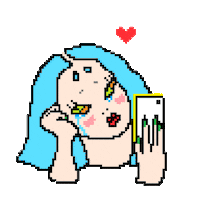 Pixel Cellphone Sticker by Norka Ivanov