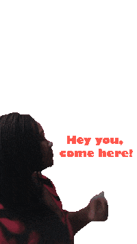 Come Here Hey You Sticker by Woman Willionaire