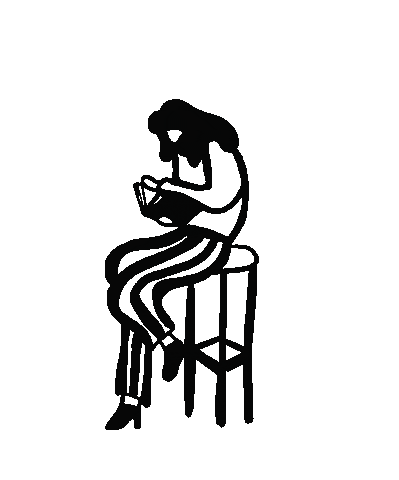 Book Chilling Sticker