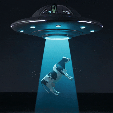 Flying Saucer Ufo GIF by Lonely Aliens