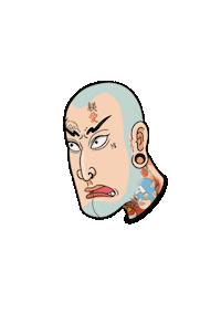 omarzimio tattoo z zimio Sticker