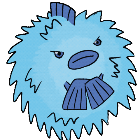 DioChama kawaii angry animal mad Sticker