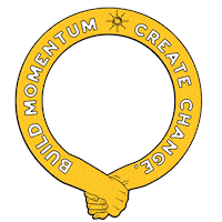 MomentumAdvisoryCollective create change cafe momentum build momentum Sticker