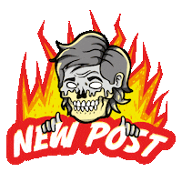 Illustration Skull Sticker