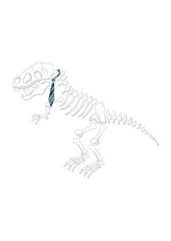 Skeleton Archeology Sticker by MercyhurstU