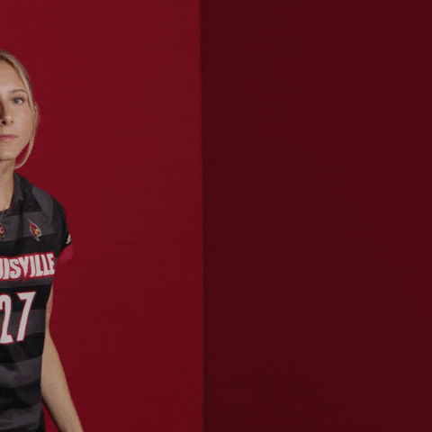 Womens Soccer Go Cards GIF by Louisville Cardinals