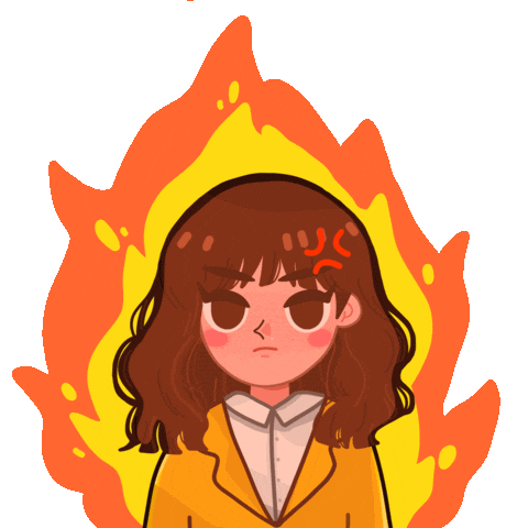 Angry Girl Sticker by Edcent id