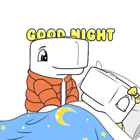 Tired Good Night Sticker by Ordinary Friends