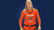 Womens Basketball Yes GIF by Fighting Illini Athletics