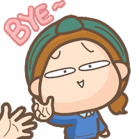 Bye Sticker