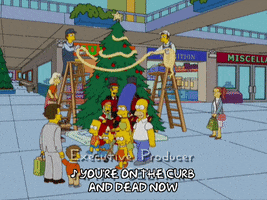 homer simpson christmas GIF