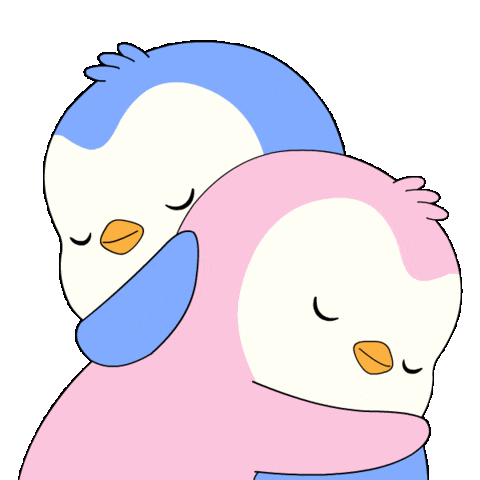 I Love You Hug Sticker by Pudgy Penguins