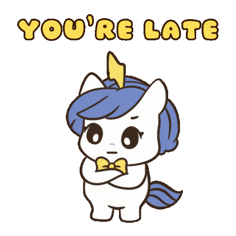 Hurry Up Bu Sticker by Brave Unicorn