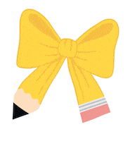 Back To School Bow Sticker by Teacher Created Resources