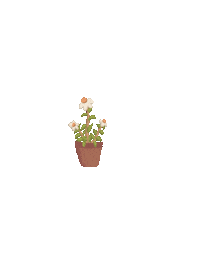BananaB0o flower plant flower art bananab0o Sticker
