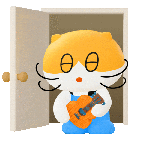 Cat Goodbye Sticker by Daangnmarket