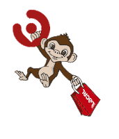 Eat Local Monkey Sticker by Keep It Local Gibraltar