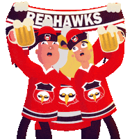 Hockey Celebrating Sticker by Manne Nilsson