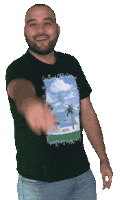 Londonreggaeton happy smile artist pointing Sticker
