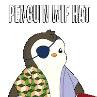 Dog Hat Sticker by Pudgy Penguins
