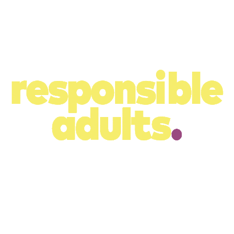 Responsible Adults Sticker by gradientbeverages