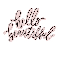 Hello Sticker by villabeautifful