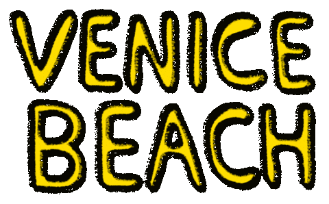 Los Angeles Beach Sticker by Tarver