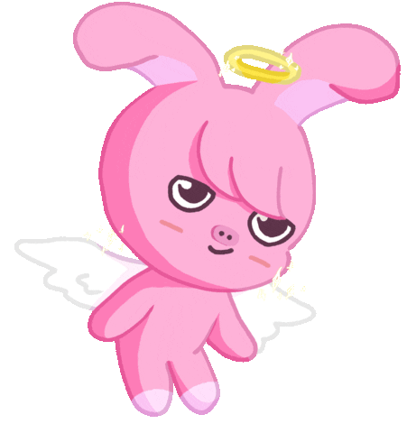 Angel Rabbit Sticker