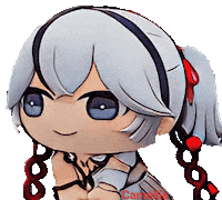 Camellia Cute Doll Sticker