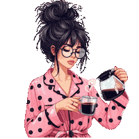 Bom Dia Woman Sticker