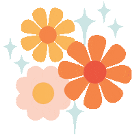 Flowers Sparkle Sticker