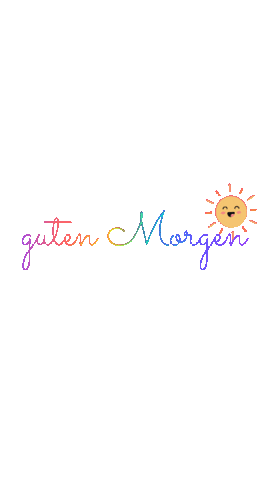 Guten Morgen Sticker by Blickschmiede