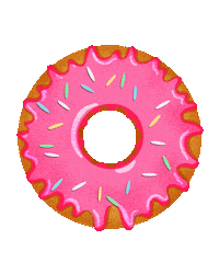 Donut Blinkie Sticker by Blinkie's Donuts