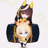 haveagoodday118 light horse training chibi GIF