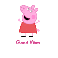 Happy Good Vibes Sticker by Peppa Pig