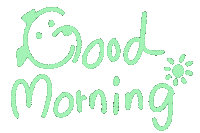 Dog Morning Sticker