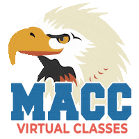 Eagle Macc Sticker by Marymount Barranquilla