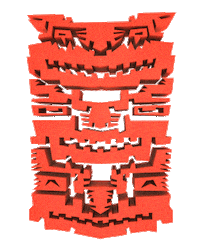 3d totem STICKER by Miron