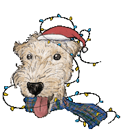Dog Christmas Sticker
