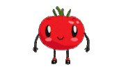 Tomato Vegetable Sticker by bQurius