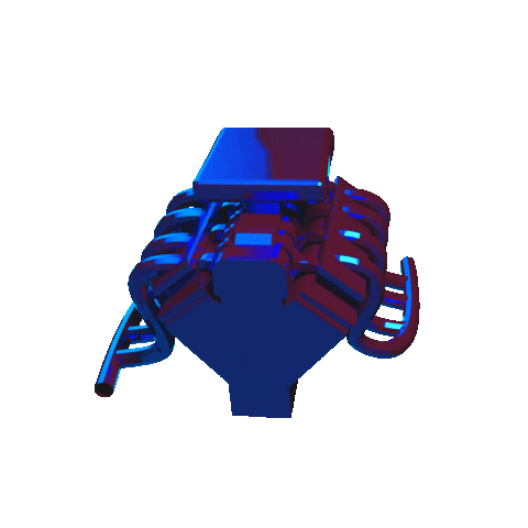 Steering 3D Engine Sticker