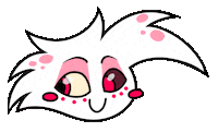 evangelinekingborn blink angel dust hazbinhotel hazbin Sticker