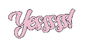 MagnoliaAgency yes pink text like Sticker